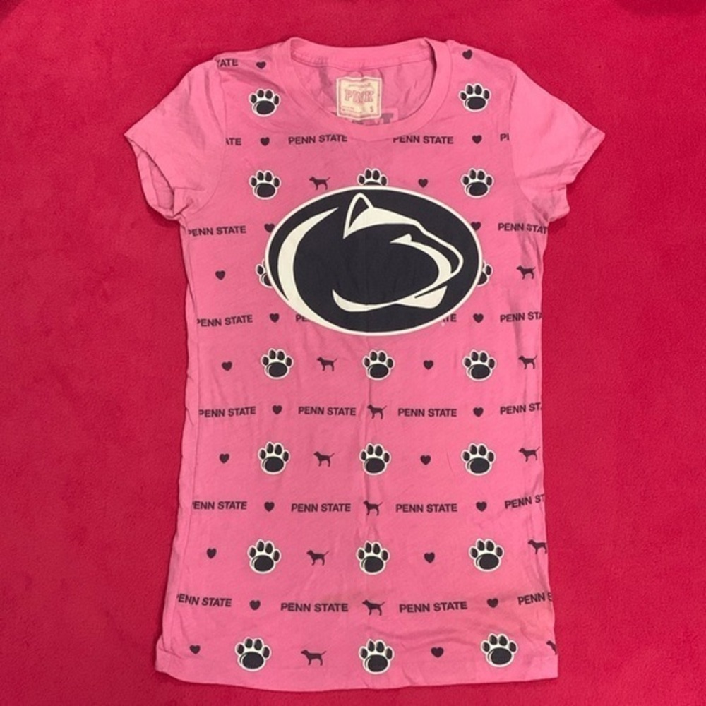 3/$20✨Penn State Pink Victoria's Secret Shirt Nittany Lions Special Edition